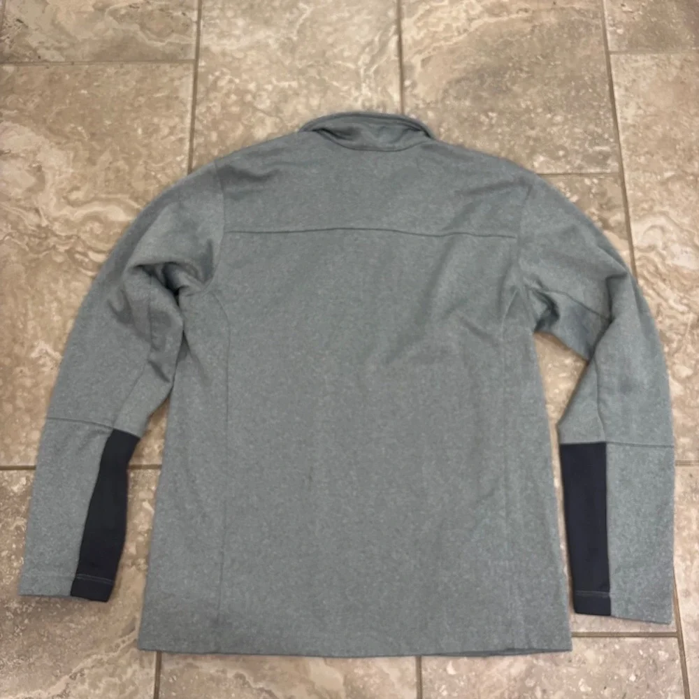 The North‎ Face Mens Quarter Zip Pullover Grey Performance Fleece Jacket M